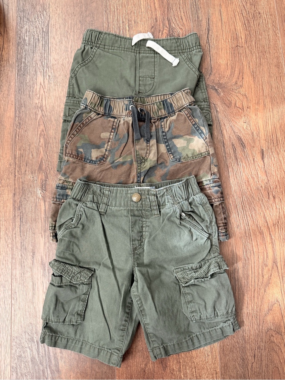 Olive & Camo Kids Shorts Bundle